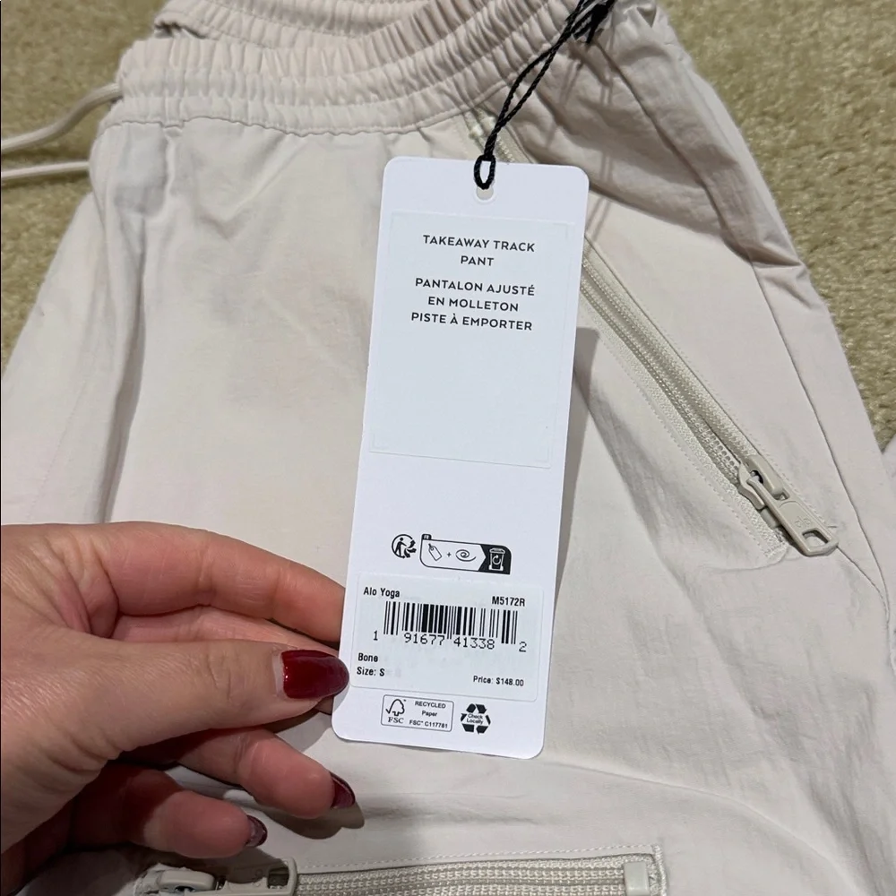 Alo Yoga takeaway track pants bone